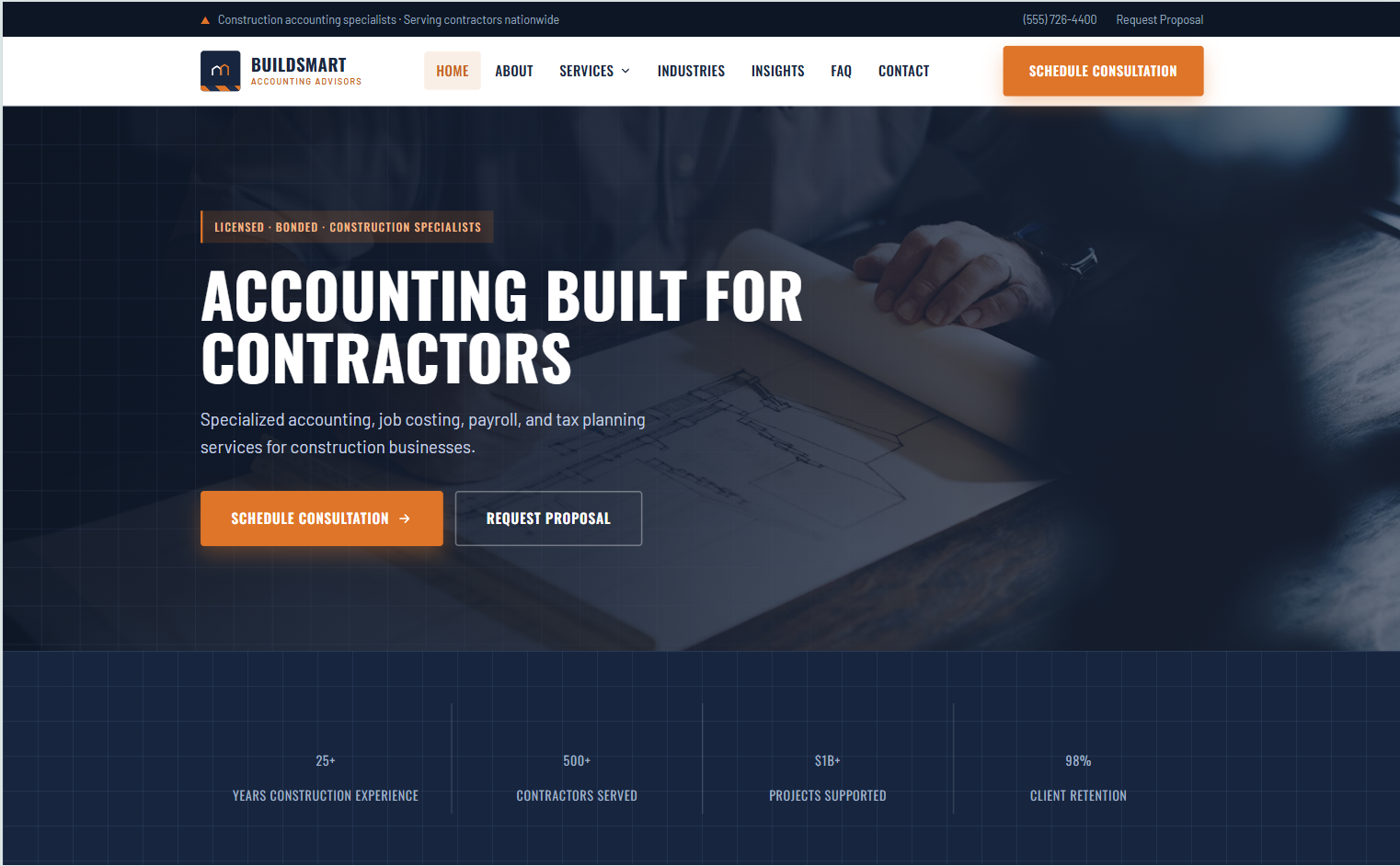 Construction Accounting Specialists template preview