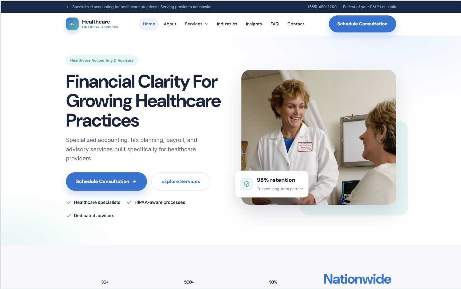 Healthcare Accounting template preview